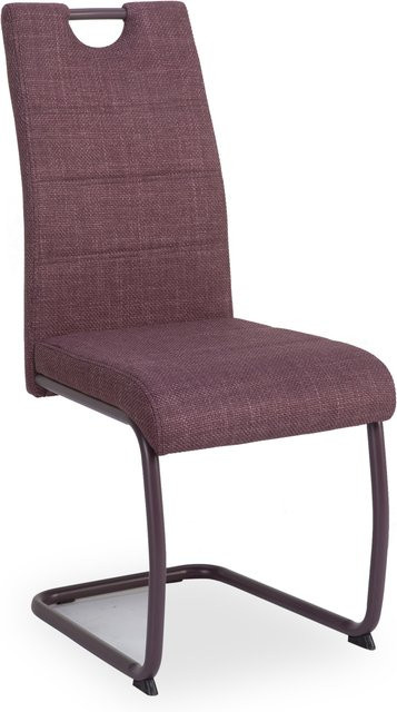 Freischwinger HARPER HYERES Schwingstuhl in Rot-Lila mit Webstoff, B/H/T: 43 x 99 x 61 cm - Bild 1