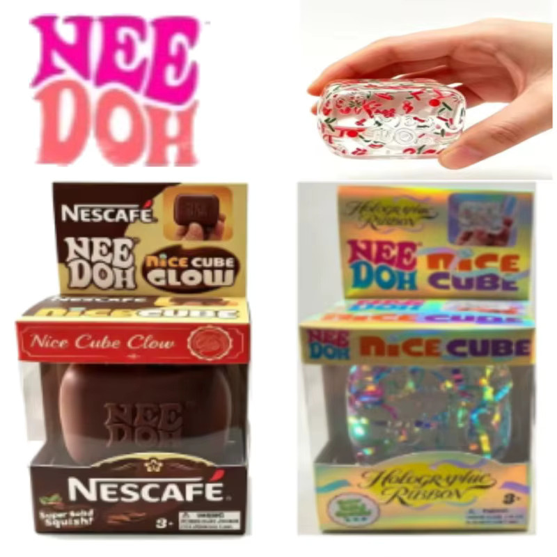 NeeDoh Ice Cube Maltose Quetschspielzeug, Weiches TPR-Sensorikspielzeug - Bild 1