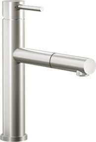Villeroy & Boch Spültisch-Einhebelmischer Como Shower Sky aus Edelstahl massiv in Silber mit ausziehbarem Brausekopf - Bild 1