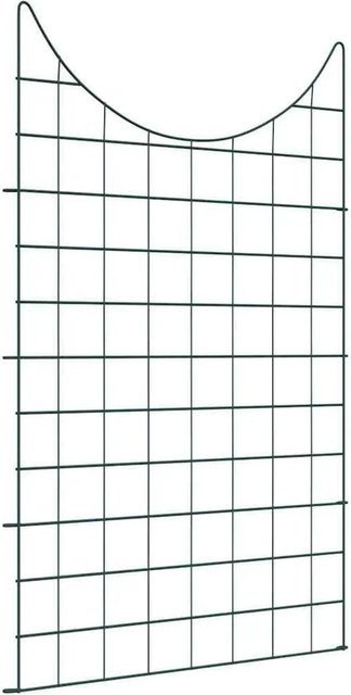vidaXL Teichzaun Set aus Stahl in Grün, 8 Stück, B: 50 cm, H: 80 cm - Bild 1