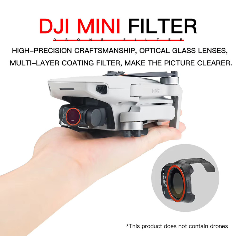 DJI Kamera Objektiv Filter Set für DJI Mini 2, Mavic Mini und Mini SE (UV, CPL, ND PL) - Bild 2