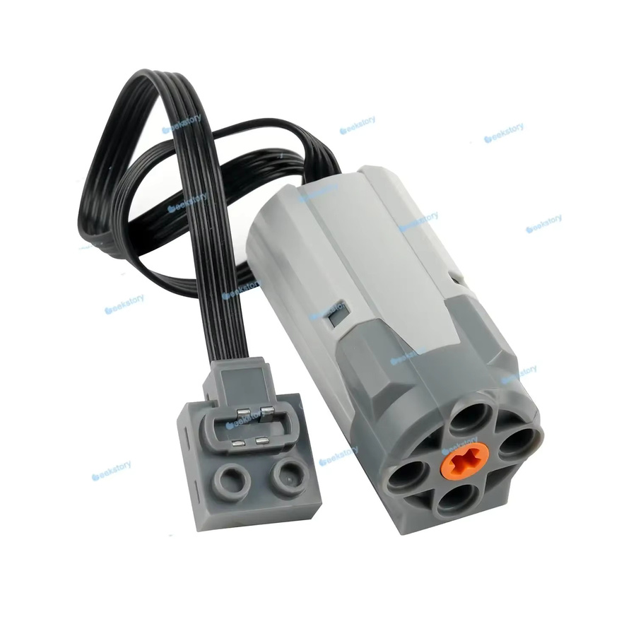 Wishiot 10er Set Power Funktionen Technologie Bausteine Motoren M Motor 8883 und L Motor 88003 Zubehör für MOC Ziegel in Grau - Bild 2
