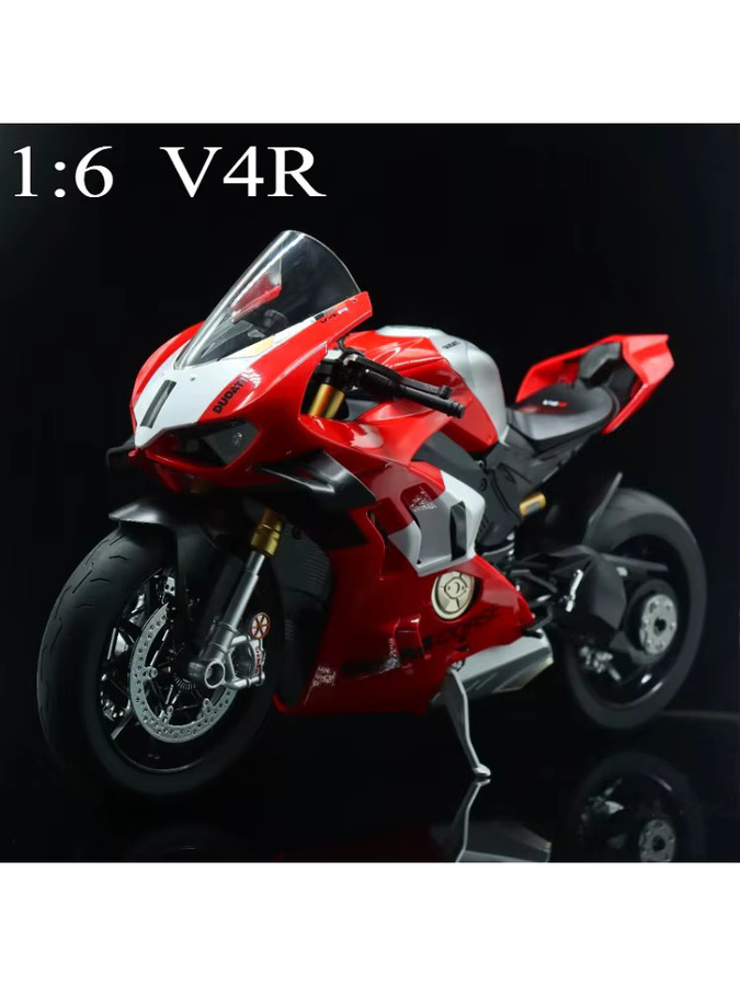 WELLY Ducati V4R H2R Motorrad, Modellauto, Metall, mit Sound und Licht - Bild 2