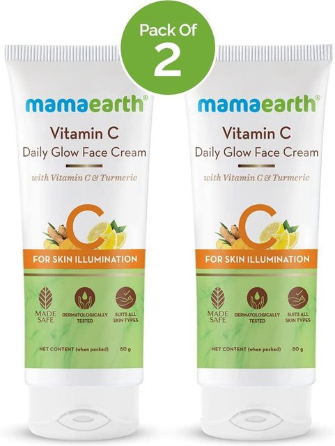 Mamaearth Vitamin C Glow Gesichtscreme, 2er-Packung, Normale Haut - Bild 1