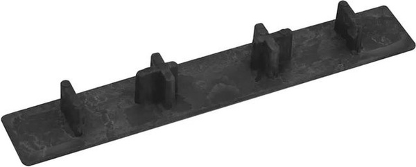 vidaXL Endkappen für Terrassendielen aus Kunststoff, 10 Stück, Schwarz, B/H/T: 120 x 45 x 2,5 cm