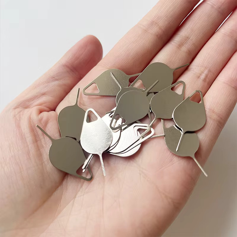 100 Stück SIM-Karten-Auswurfnadel aus Edelstahl in Silber zum Öffnen des SIM-Karten-Trays - Bild 3