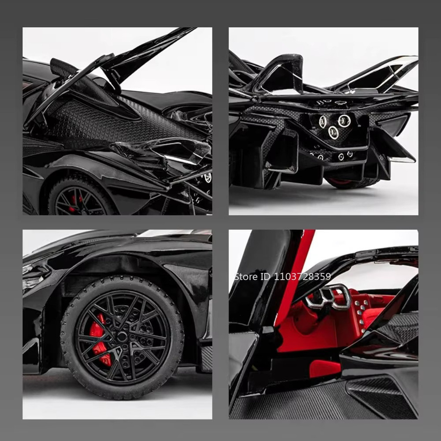 IE Supercars Apollo EVO Spielzeugmodell Sportwagen, Maßstab 1:24, mit Licht und Sound - Bild 2