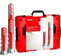 Fischer DUOPOWER Dübelset in der L-BOXX 102, 910 Teile aus Nylon in Grau und Rot - Bild 1