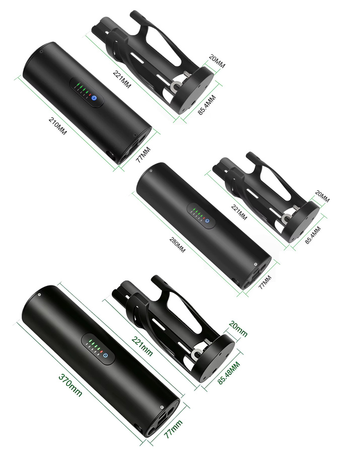 UNITPACKPOWER Mini-Flaschenakku 36V 5Ah Li-Ionen-Polymer-Akku in Schwarz für E-Bikes - Bild 2