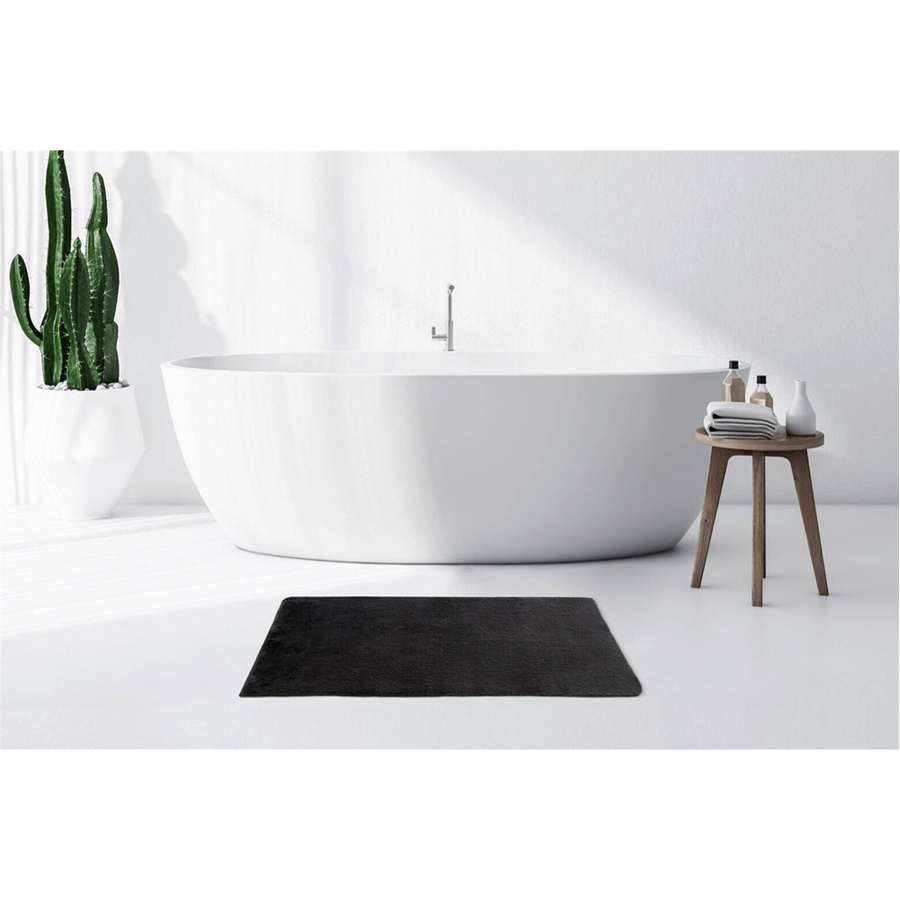Kayoom Kurzflorteppich Badematte Rabbit Light Dunkelgrau B/H/L: 65 x 2,4 x 100 cm - Bild 4