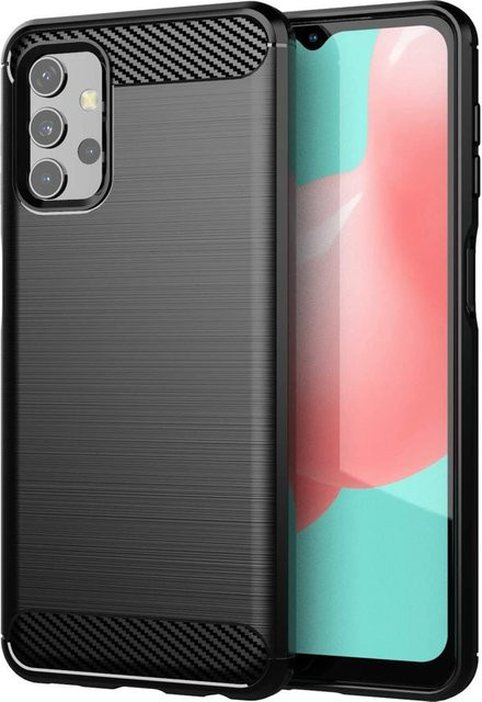 Samsung Galaxy A32 A325 Hülle in Carbon-Optik, Schwarz - Bild 1