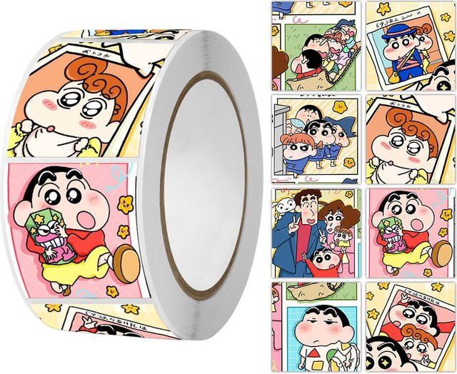 Keeppley Cartoon Crayon Shin-chan Anime Siegelaufkleber, 500 Stück - Bild 1