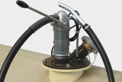 Handpumpe CEMO in Silber mit 0,25 l/Hub, Auslaufkrümmer und 1,5 m Schlauch - Bild 1