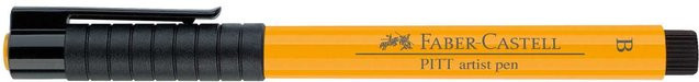 Faber Castell PITT artist pen brush Zeichenstift in Chromgelb dunkel - Bild 1