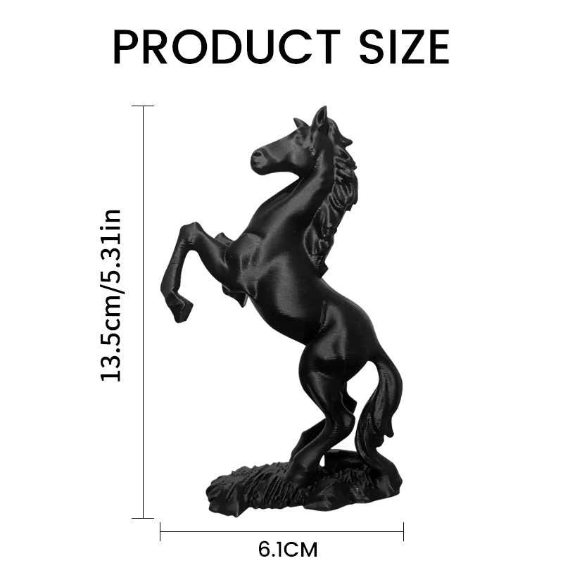 JETTING Pegasus-Skulptur als modernes Tierkunst-Dekor in Schwarz - Bild 5