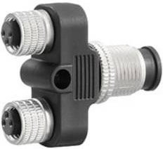 Weidmüller Sensor-Aktor-Verteiler und Adapter M12 in Y-Form, Polzahl 4, Schwarz - Bild 1