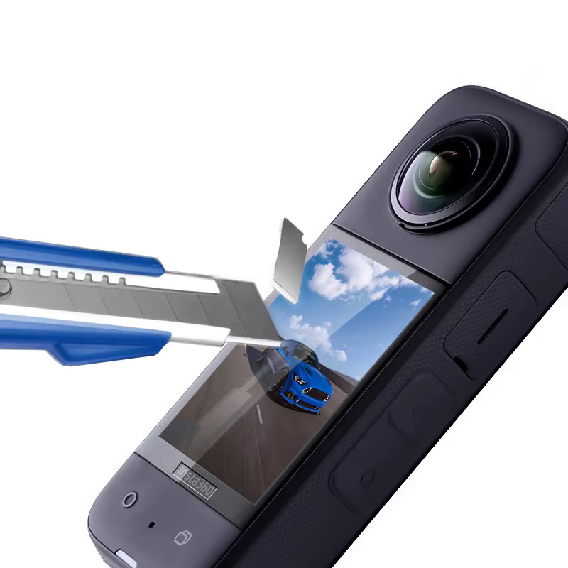 ORBMART 3D-gebogene Displayschutzfolie für Insta360 X3, transparent - Bild 2