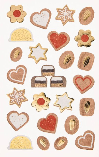 Rico Design Paper Poetry Papiersticker Cookies 3 Bögen - Bild 1