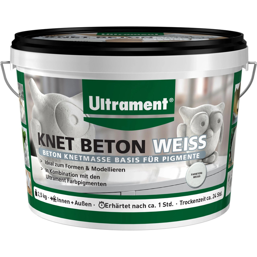 Ultrament Knet Beton Weiß 2,5 kg - Bild 2