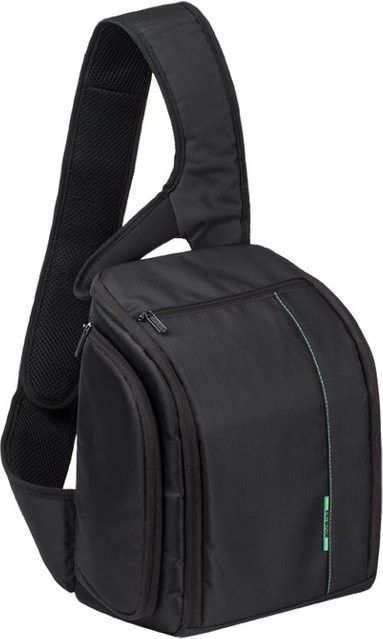 Rivacase DSLR Kamerarucksack Schwarz Grün B/H/T: 20,0 x 26,0 x 12,5 cm - Bild 1