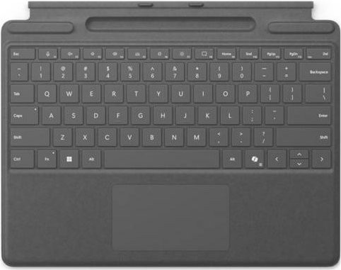Microsoft Surface Pro Tastatur mit Stiftaufbewahrung, 13 Zoll, Schwarz, QWERTZ DE - Bild 1