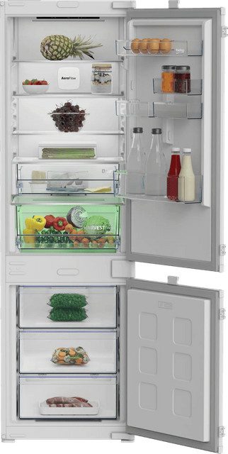 Beko B7BCNA296HS HarvestFresh Einbau-Kühl-Gefrierkombination in Weiß mit App-Control und Super Cooling - Bild 1