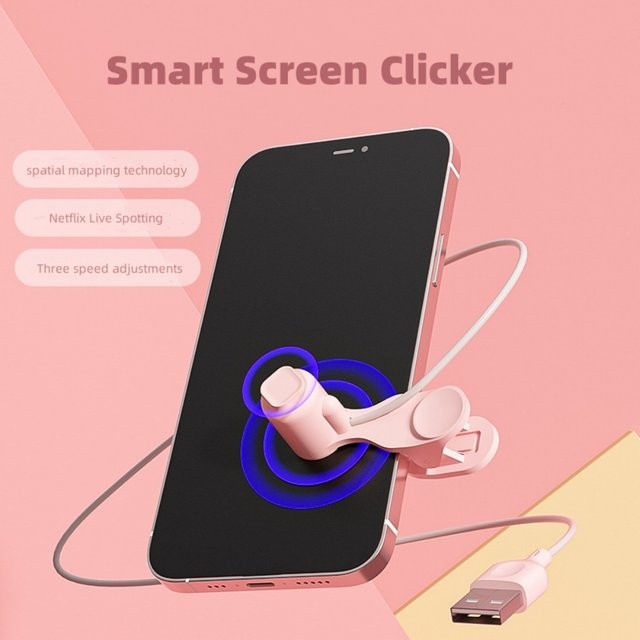 Smart Screen Tapper Automatischer Clicker für Live-Streaming-Plattformen in Pink - Bild 1