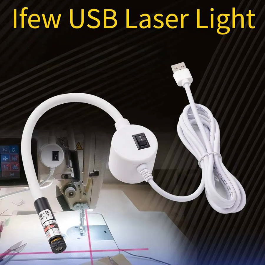 NexaJet DTF Zubehör USB Laserpointer mit Kreuzmagnet zur Positionierung für DTG Heißpressen und Infrarot-Laserlampen in Weiß - Bild 5