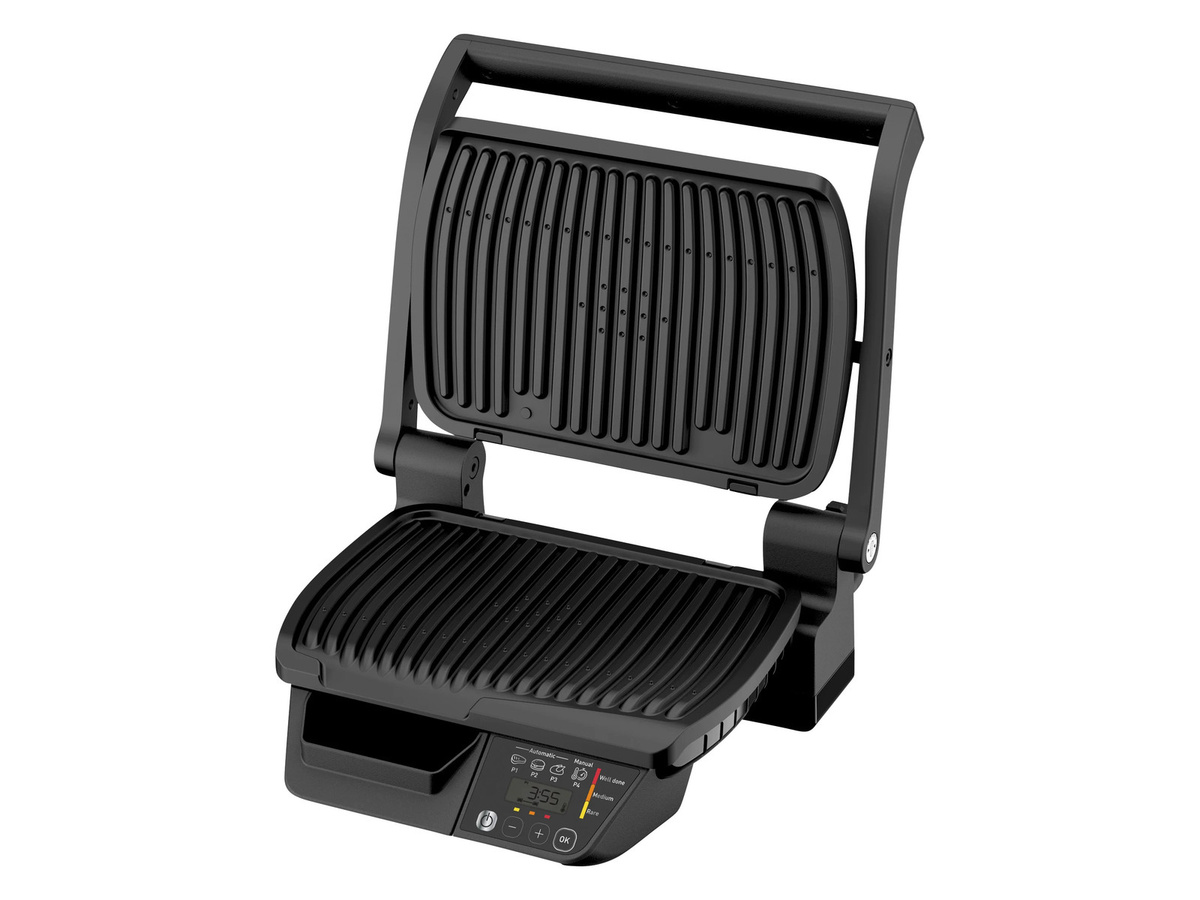 Tefal OptiGrill GC7P08 Kontaktgrill in Schwarz mit Digitaldisplay und 2000 W Leistung - Bild 3
