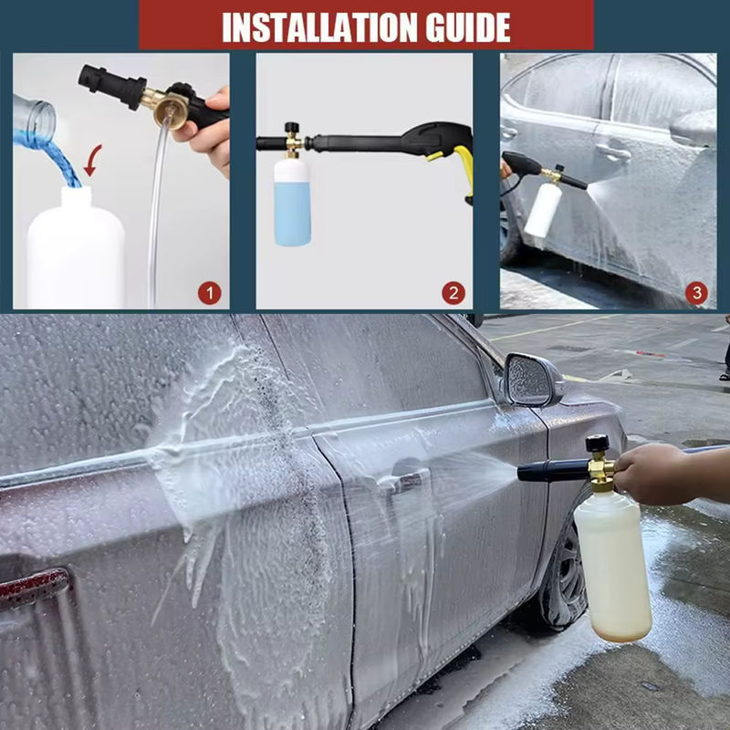 Kaikarai Schaumlanze mit Schaumdüse und Schaumkanone als Schaumgenerator für Karcher, Lavor, Parkside, Daewoo, Huter und Makita Hochdruckreiniger - Bild 6