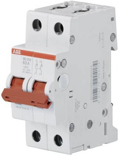 ABB Lasttrennschalter Grau 2-polig 63A 2 Schließer 2CDD282101R0063 - Bild 1