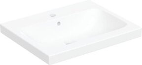 Geberit Aufsatzwaschtisch iCon aus Keramik in Weiß mit Überlauf für Arbeitsplatten, B/T: 60 x 48 cm - Bild 1
