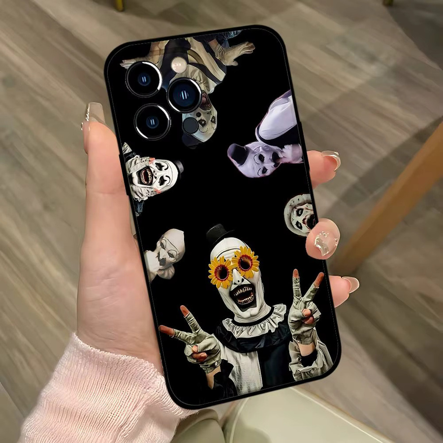 The Clowns Horrors T Terrifier Handyhülle aus weichem TPU für iPhone 17 16 15 14 13 12 11 Pro Max Plus Mini - Bild 6