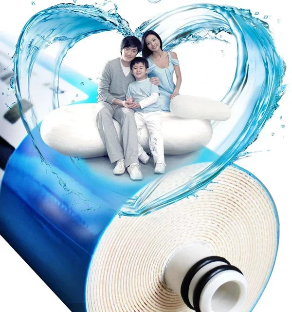 Umkehrosmose RO Membran Ersatzfilter für Wasserreinigungssysteme in der Küche, 50/75/100/150/400 GPD, Blau - Bild 1