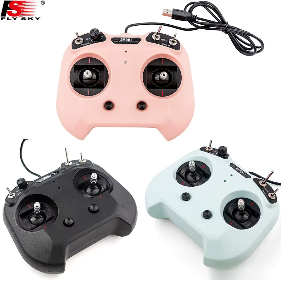 Flysky SM001 6/8-Kanal RC-Simulator in Schwarz für Helikopter, Flugzeuge, Segelflugzeuge und FPV-Drohnen, unterstützt FMS G3/G3.5/G4/G5/G6/G7 5.0 XTR VRC - Bild 2