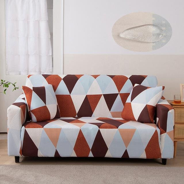 Housmife Wasserdichter Sofabezug mit floralem Muster, elastischer Couchbezug für Ecksofas und Sektionalsofas, Mehrfarbig, Breite: 90-140 cm - Bild 1