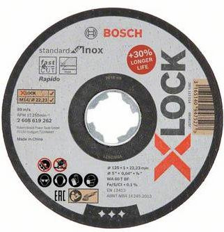 Bosch Trennscheibe X-LOCK gerade Standard für Inox WA 60 T BF Durchmesser: 125 mm - Bild 1