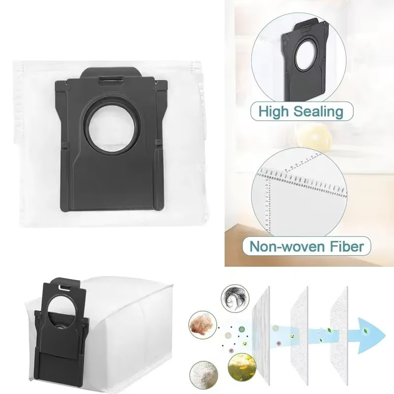 Dreame Ersatz Staubbeutel für X50 Ultra, X30 Ultra, X30 Pro, X40 Ultra, L40 Ultra und S30 Pro Ultra in Weiß - Bild 3