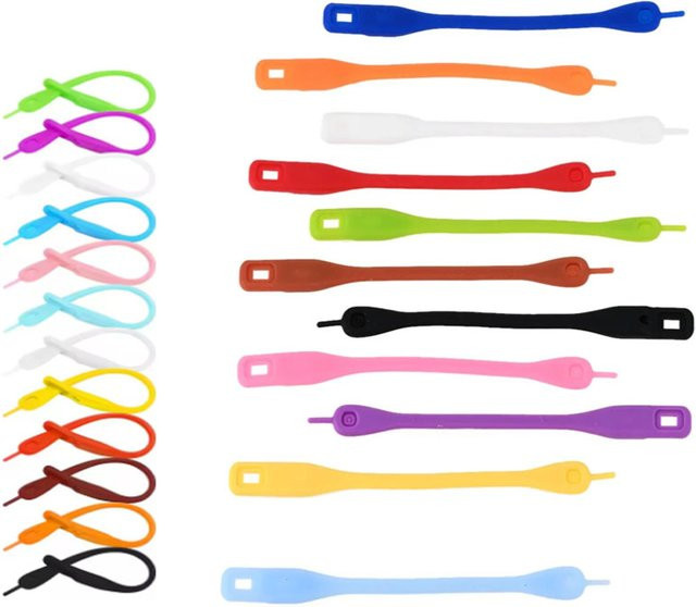 SUNFILI Wein Glas Charms Marker aus buntem Silikon, 12 oder 24 Teile Set zur Identifizierung von Gläsern, Höhe: 11,3 cm - Bild 1