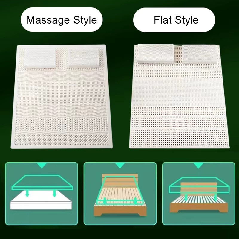 GraspDream Naturlatex-Matratze mit Bezug, 100% Naturlatex, Farbe: Weiß - Bild 5