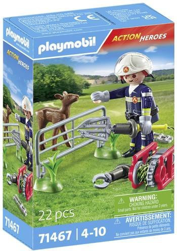 Playmobil ACT!ON HEROES Feuerwehr-Tierrettung 71467 - Bild 1