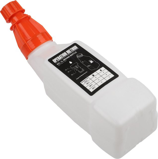 DAZZLEEX Premium Öl-Mischflasche für 2-Takt-Gartengeräte in Weiß, 1 l - Bild 1