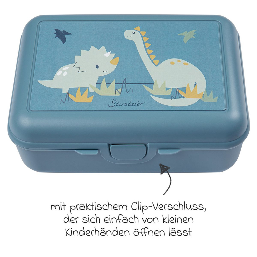 Sterntaler 3-teiliges Kindergarten Set Dino Rexi in Blau und Grün mit Rucksack, Brotdose und Trinkflasche - Bild 4