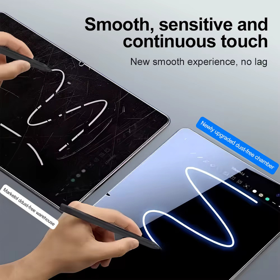Samsung Staubfreier Displayschutz aus Gehärtetem Glas für Tab S10 Lite FE S8 S7 S9 FE Plus 13.1 A9 8.7 in Transparent - Bild 4