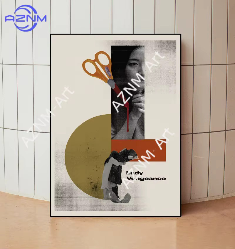 KAYOU Retro minimalistische Filmplakate als Kunstdrucke auf Leinwand, abstrakte Grafik-Wanddekoration in Mehrfarbig für dein Wohnzimmer oder Schlafzimmer - Bild 2