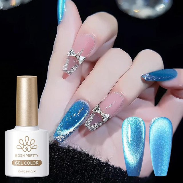 BORN PRETTY Gel-Nagellack, Ozeanblau, Schimmernd, 10 ml - Bild 1