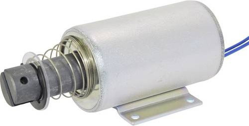 RED MAGNETICS Hubmagnet ITS-LZ-3869-Z-12VDC in Silber mit 30 N bis 59 N Ziehkraft und 12 V/DC - Bild 1