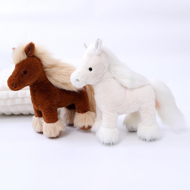GFNANHAI Kawaii Pferd Plüschtier, Pony Puppe, Weiß - Bild 1