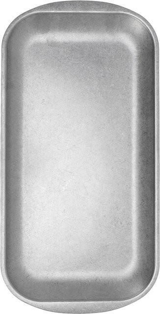 ZuiyouBeauty1 Serviertablett aus 304 Edelstahl in Silber, Rechteckige Platte im Vintage Matt Design für Dessert und Speisen - Bild 1