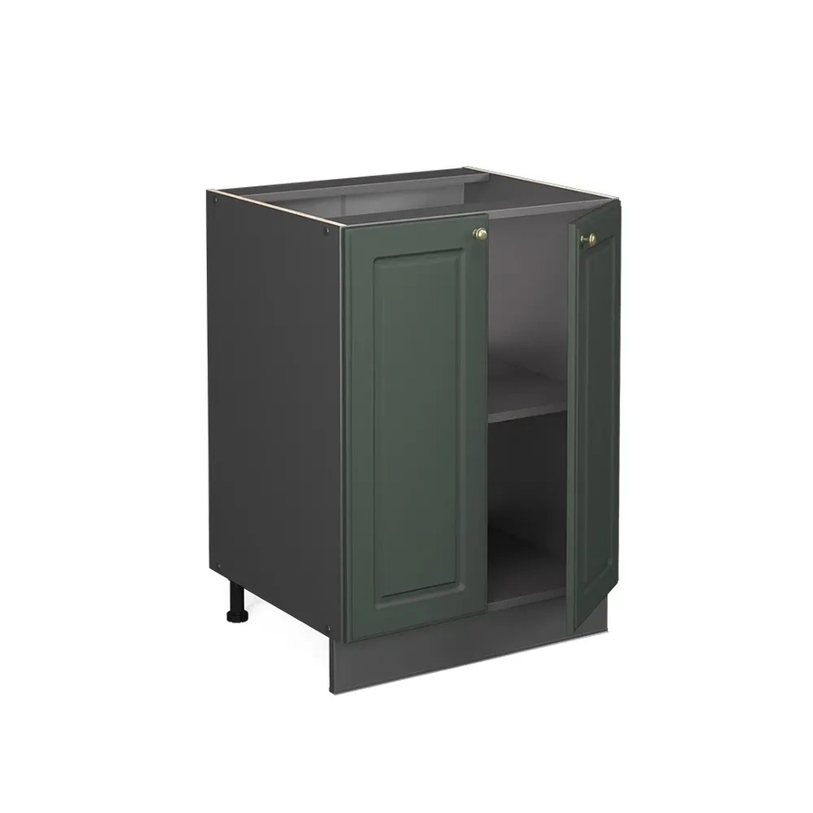 Vicco Küchenunterschrank Fame-Line Landhausstil in Grün-Gold und Anthrazit mit Eiche-Optik, B/T/H: 60 x 60 x 82 cm - Bild 2